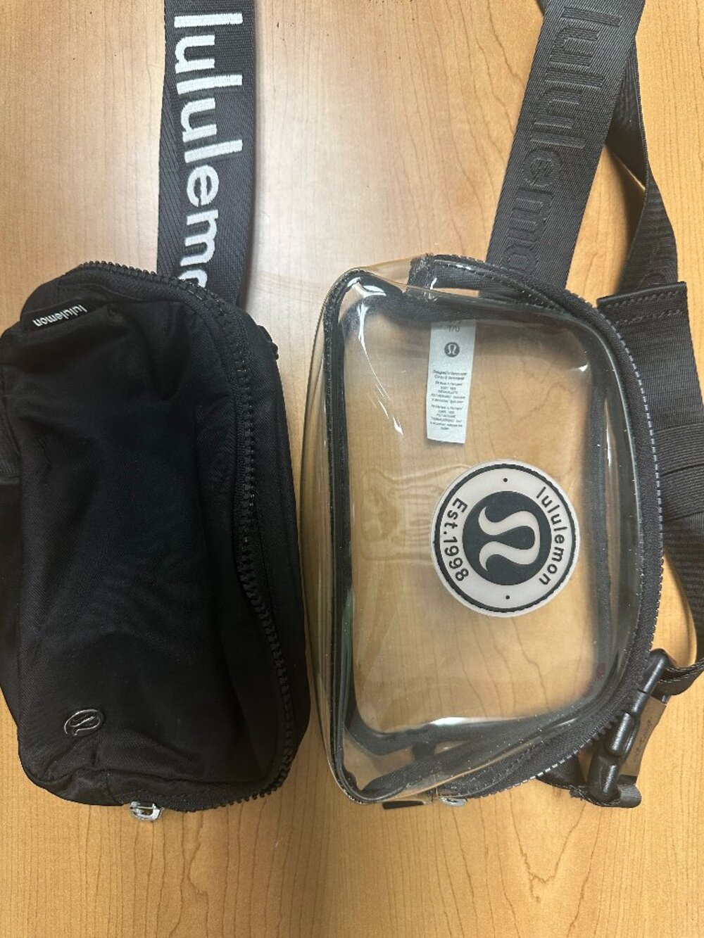 Lululemon Everywhere Belt Bag 1L Duo (Clear and Black/White)